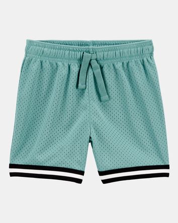 Toddler Fan-Favorite Basketball Mesh Short - Teal, 