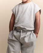 Toddler Girl Dolman-Sleeve Miriam Tee - Heather Grey, image 4 of 6 slides