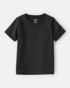 Toddler Boy Solid Short-Sleeve Tee - Black, image 1 of 3 slides