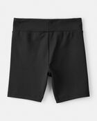 Girls 2-Piece Short-Sleeve Graphic Tee & Bike Shorts Set - White/Black, image 6 of 7 slides