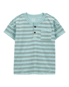 Toddler Striped Slub Jersey Henley, image 1 of 3 slides