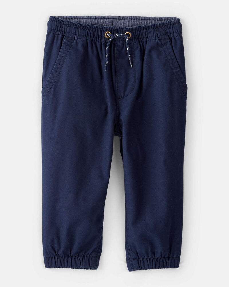 Baby Boy Lined Joggers - Navy, image 1 of 4 slides