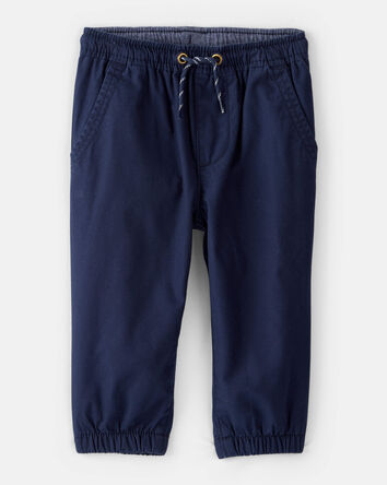 Baby Boy Lined Joggers - Navy, 