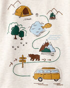 Baby Boy Camping Short-Sleeve Graphic Tee - Ivory, image 3 of 4 slides