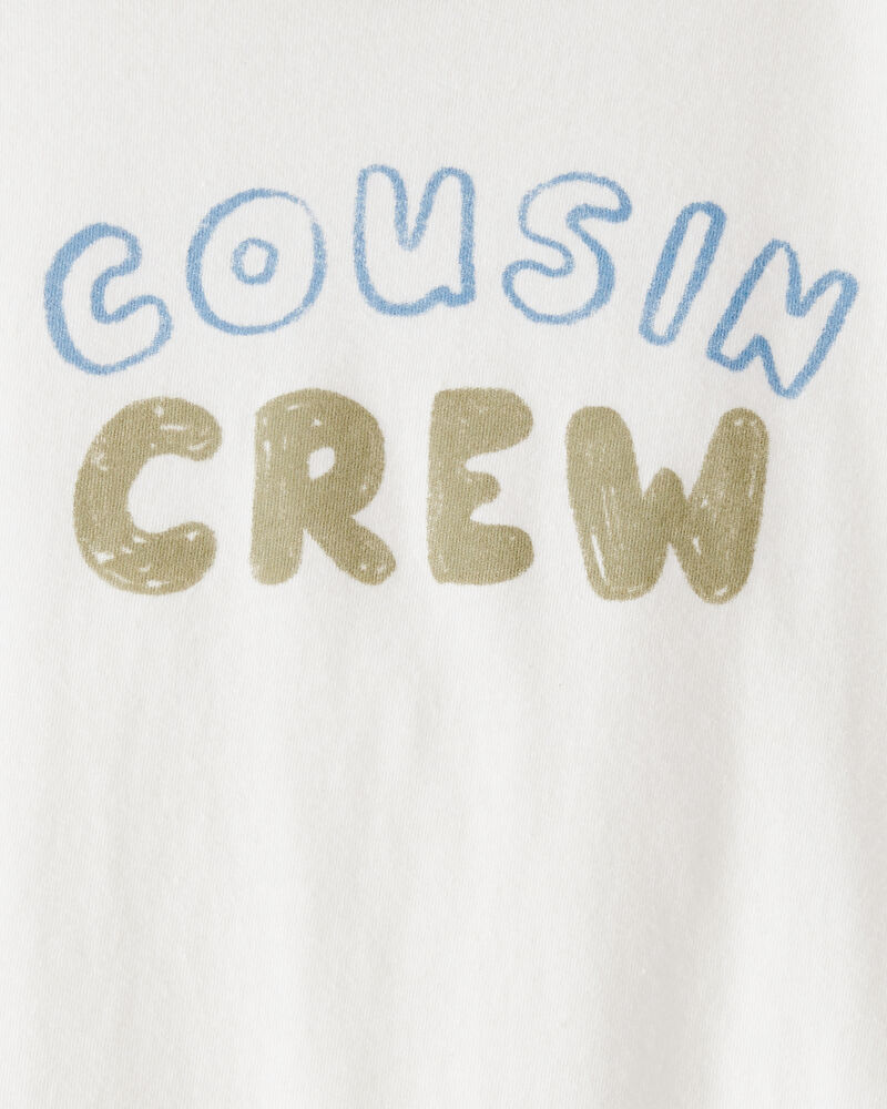 Toddler Boy Cousin Crew Short-Sleeve Graphic Tee -White, image 2 of 3 slides
