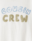 Toddler Boy Cousin Crew Short-Sleeve Graphic Tee -White, image 2 of 3 slides