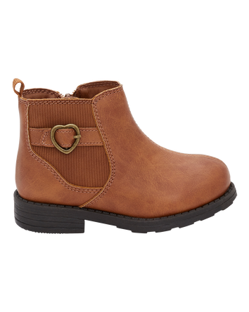 Toddler Faux Leather Chelsea Boots, 