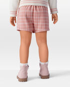 Toddler Girl Plaid Print Knit Skort - Pink, image 4 of 6 slides
