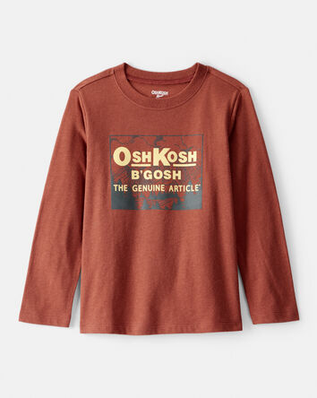 Toddler Boy Vintage OshKosh B'Gosh Long-Sleeve Graphic Tee - Brown, 