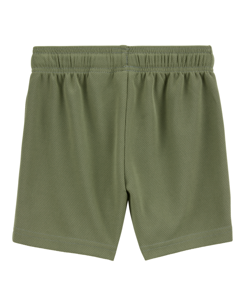 Toddler Boy Active Mesh Shorts - Green, image 5 of 7 slides