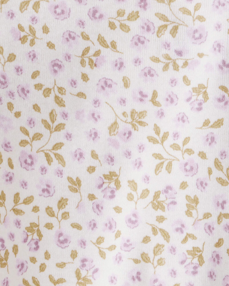 Baby Girl Organic Cotton Pajamas in Botanic Muse Print, image 3 of 4 slides
