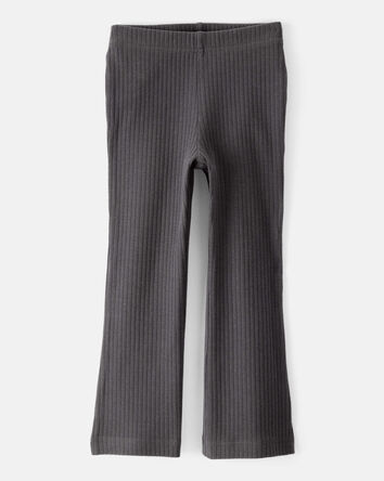 Toddler Girl Cotton Flare Leggings - Black, 