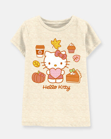 Girls Hello Kitty&reg; Short-Sleeve Graphic Tee - Oatmeal, 