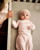 Baby 2-Pack Sleeper Gowns - Pink, image 5 of 6 slides