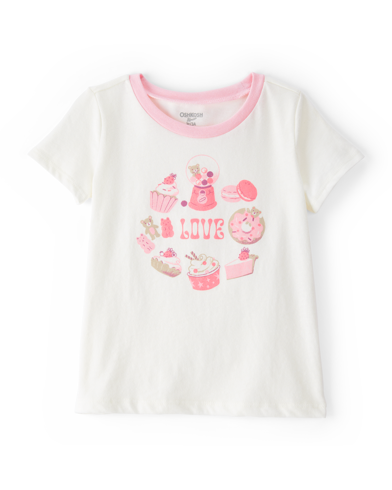 Toddler Sweet Treats Short-Sleeve Graphic Tee - White, image 1 of 3 slides