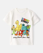 Toddler Boy Sesame Street Short-Sleeve Graphic Tee - Ivory, image 1 of 2 slides