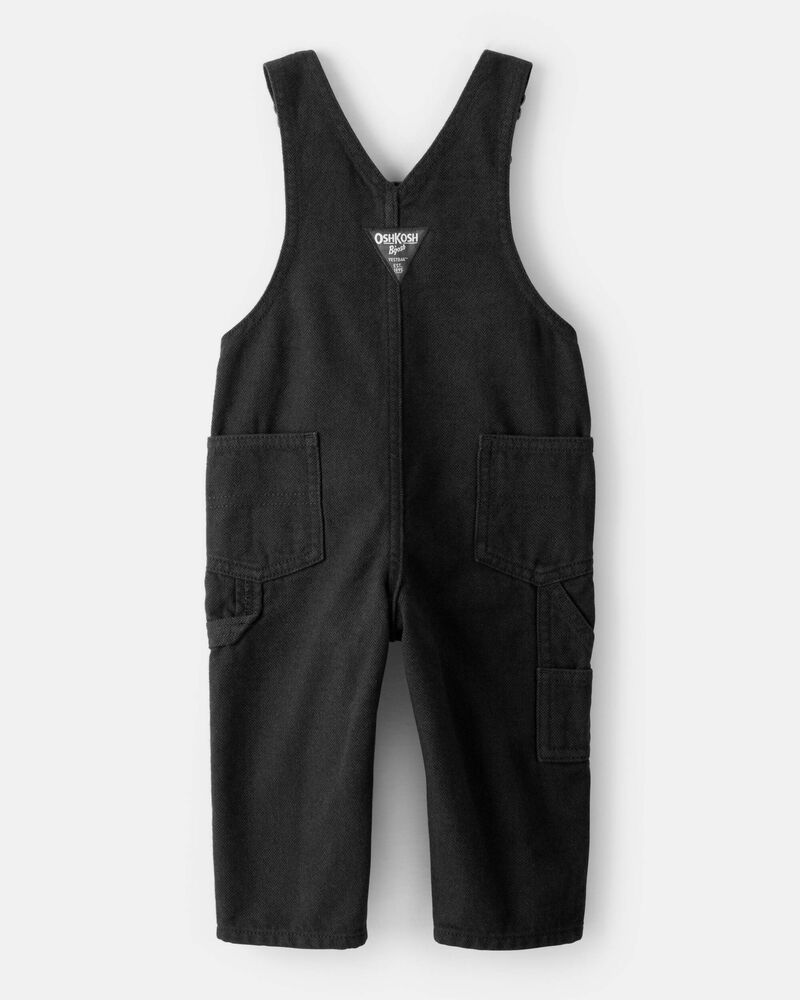 Baby Boy Herringbone Overalls - Black, image 2 of 4 slides