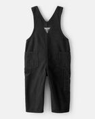 Baby Boy Herringbone Overalls - Black, image 2 of 4 slides