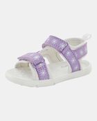 Baby Every Step&reg; First Walker Floral Sandals - Purple/White, image 7 of 7 slides