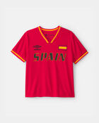 Kids 2-Piece Umbro Spain Soccer Jersey & Short Set - Red/Yellow/Black, image 2 of 10 slides