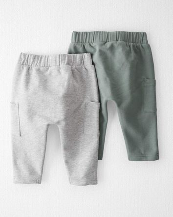 Baby 2-Pack Organic Cotton Pants, 
