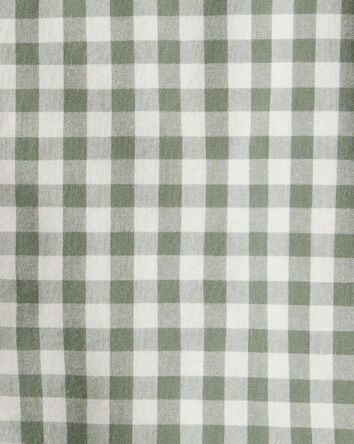 Baby Boy Long-Sleeve Plaid Button Down Shirt - Green, 