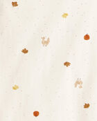 Baby Girl 3-Piece Thanksgiving Print Dress Set - White/Brown, image 5 of 7 slides