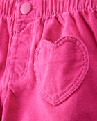 Toddler Girl Heart Pocket Barrel Pants - Pink, image 3 of 5 slides