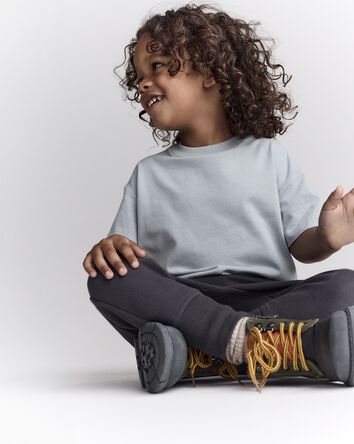 Toddler Short-Sleeve Relaxed Tee - Light Blue, 