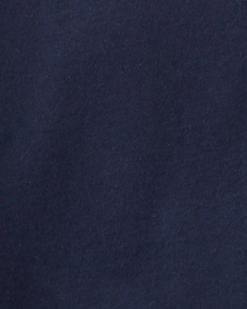 Baby Solid Short-Sleeve Pocket Tee - Navy, image 2 of 3 slides