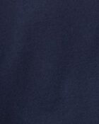 Baby Solid Short-Sleeve Pocket Tee - Navy, image 2 of 3 slides