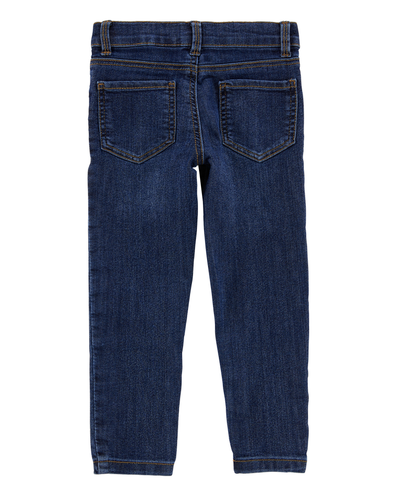 Baby Dark Blue Wash Skinny-Leg Jeans, image 2 of 4 slides