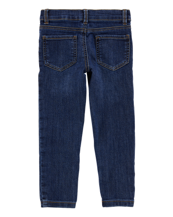 Baby Dark Blue Wash Skinny-Leg Jeans, 