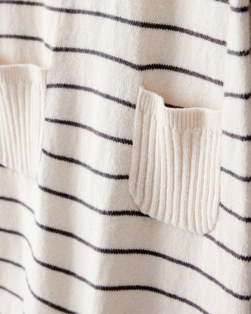 Baby Boy Striped Cotton Long-Sleeve Jumpsuit, image 2 of 5 slides