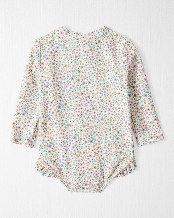 Baby Girl Recycled Ruffle Swimsuit, 