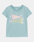 Toddler Bee Kind Short-Sleeve Graphic Tee-Green, image 1 of 3 slides