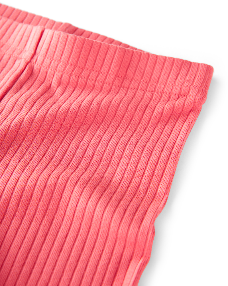 Toddler Girl 2-Pack Organic Cotton Ribbed Pedal Shorts, image 8 of 9 slides