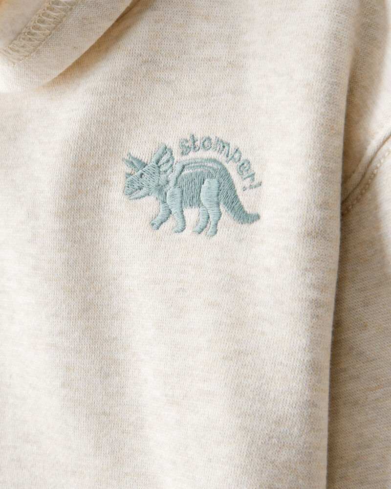 Baby Boy DayDream Fleece Dinosaur Print Long-Sleeve Tee & Pant Set, image 3 of 6 slides