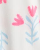 Baby Girl Floral DreamPlush Snug Fit 1-Piece Pajamas, image 3 of 4 slides