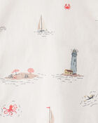 Toddler 2-Piece Set Made with Organic Cotton in Coastal Vacation Print, image 5 of 6 slides