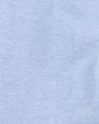 Kid 2-Piece Hooded French Terry Tee & Shorts Set - Blue, image 3 of 7 slides