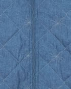 Toddler Quilted Chambray Mid-Weight Jacket, image 3 of 3 slides