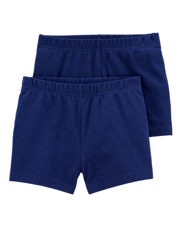 Toddler Girl 2-Pack Tumbling Shorts - Navy, 