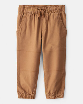 Toddler Boy  Cotton Everyday Pull-On Jogger - Brown, 