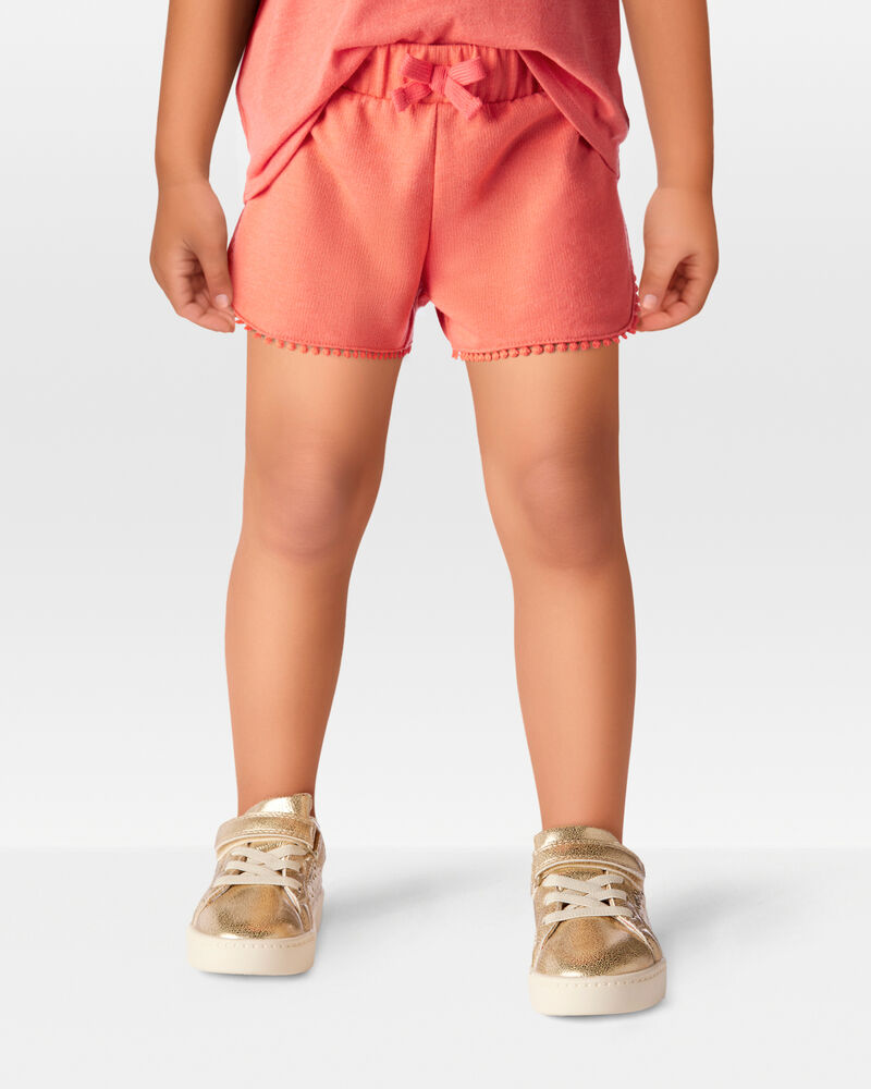 Toddler 2-Piece Aloha Tee & Pom Pom Dolphin Shorts Set - Coral
, image 6 of 7 slides