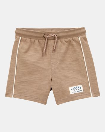 Baby Legend Pull-On Cotton Shorts - Brown, 
