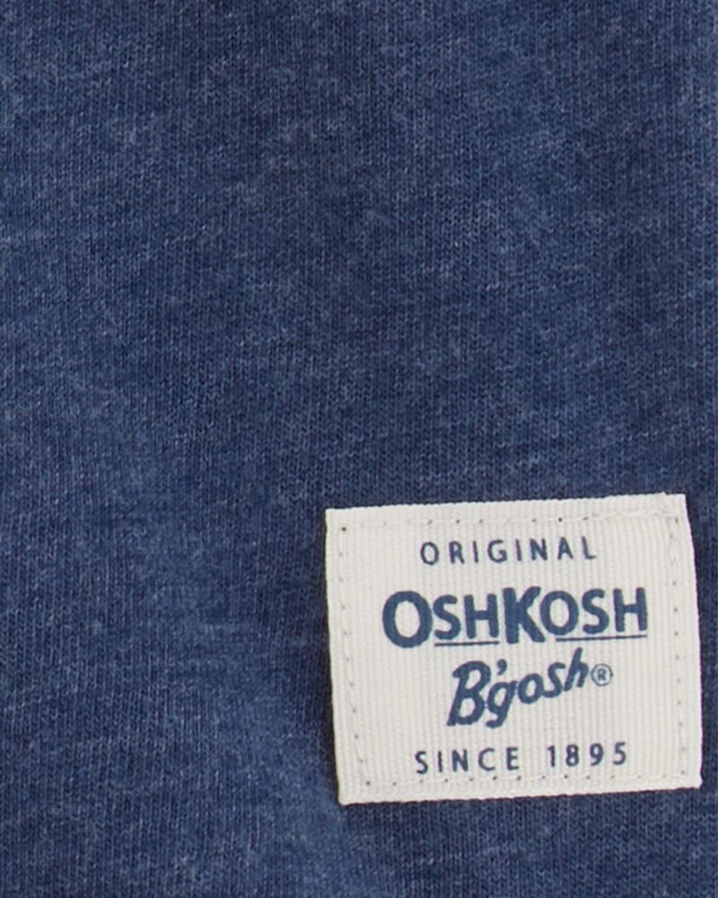Toddler Pocket Henley Tee - Navy, image 2 of 3 slides
