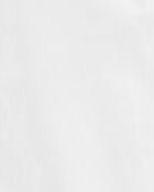 Boys Long Sleeve Button-Front Uniform Shirt - White, image 2 of 3 slides