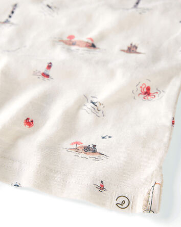 Kid 2-Pack Organic Cotton Coastal Knit Tees, 