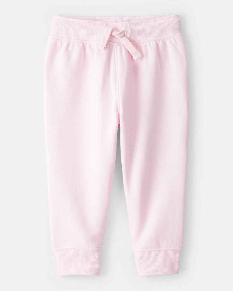 Baby Girl 2-Piece Hooded Zip-Up Jacket & Joggers Set - Pink, image 6 of 8 slides